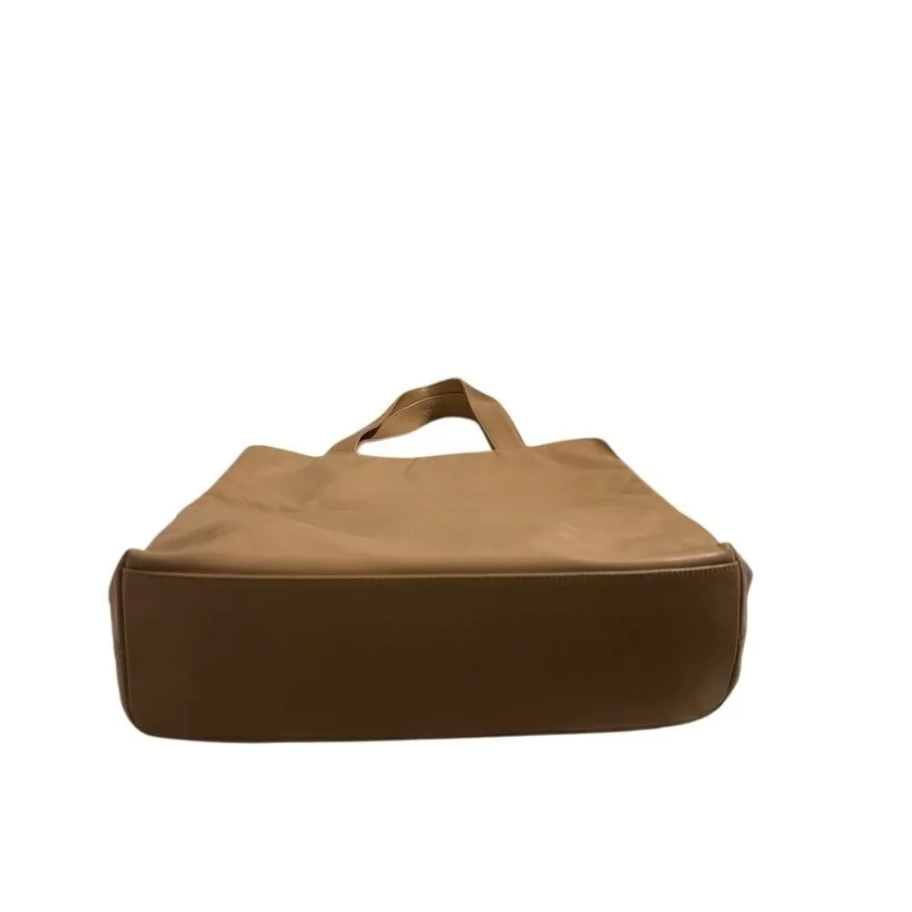 CHANEL Tan Tote Bag with Spacious Design